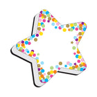 Ashley Productions - Effaceurs magnétiques pour tableau blanc, Confettis étoiles, lot de 6-Aimant intégré pour une utilisation facile sur les tableaux blancs magnétiques