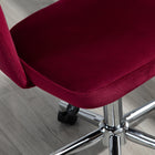 Vinsetto - Chaise de bureau pivotante sans accoudoirs - rouge-Hauteur d’assise réglable pour s’adapter à votre bureau et à vos habitudes d’assise