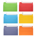 JAM Paper - Enveloppes commerciales #10 - fermeture autocollante à décoller et coller - 4 1/8 x 9 1/2 - couleurs primaires assorties - 150/paquet-Taille : #10 (4,13 x 9,5 pouces)