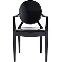 Nicer Furniture - fauteuil fantôme de Louis XVI - noir-Célèbre style Louis XVI, Chaise confortable.