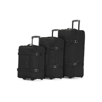 Bugatti - Denver Sac de voyage à roulettes3 pièces - Noir-Fabriqué en polyester résistant pour plus de durabilité et de protection pendant le voyage