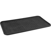 Zenith Safety - Plateau à chaussures - Noir - Paquet de 10 -Fabrication durable en plastique avec rebord surélevé pour retenir la neige fondante, la boue et le sel