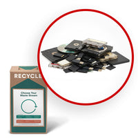 TerraCycle - Stockage multimédia - Zero Waste Box - 10 x 10 x 18 - Petite-Veuillez nous envoyer tout objet ou appareil capable de stocker des données (ex. audio, vidéo) au format analogique ou numérique.