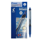 Pilot - Stylos à bille roulante Hi-Tecpoint Grip V5 à pointe rétractable – 0,5 mm – bleus – paquet de 12  -Stylo à bille roulante à pointe en aiguille  