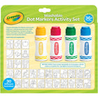 Crayola - Ensemble d'activités avec marqueurs à points lavables-MARQUEURS LAVABLES : Ces marqueurs Crayola se lavent proprement sur la peau, les vêtements et les meubles.