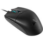 Corsair Katar Pro- Souris de jeu optique LED RVB rétroéclairée ultra-légère - Noir-Forme symétrique compacte : idéale pour les styles de prise en main avec des griffes et du bout des doigts.