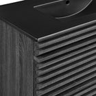 Modway - Render Support mural de 36" Vanette de salle de bain - Noir charbon-Matchs non inclus
