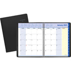 AT-A-GLANCE - Cahier de rendez-vous mensuel QuickNotes 2025 - 10 7/8 po H x 8 1/4 po l - Noir - Anglais-Format des pages : 10 7/8 po H x 8 1/4 po l