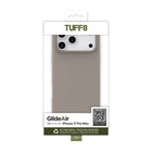 TUFF8 - Étui GlideAir Mag Gris iPhone 17 Pro Max-Intérieur en texture microfibre : Revêtu de tissu en microfibre ultra-fin, l'intérieur offre une protection douce et résistante aux rayures