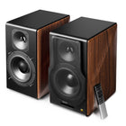 Edifier - S3000MKII Enceinte de bibliothèque active 2.0 audiophile avec connexion à entrées multiples - Brun-Les tweeters magnétiques planaires, combinés à des haut-parleurs médium-grave à diaphragme en aluminium à longue course de 6.5", offrent un son plus brillant et plus vibrant
