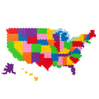 Plus-Plus - Puzzle Plus-Plus par numéro - 1400 pièces Carte des États-Unis - Ensemble de 1400-Construisez votre chemin à travers le pays avec la carte des États-Unis Puzzle By Number 