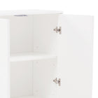 Manhattan Comfort - Ella 31,5 po Buffet Moderne d’Appoint - Blanc-Les pieds de traîneau rectangulaires épais offrent stabilité et une touche moderne et unique à une base de traîneau classique