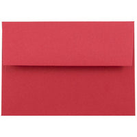 JAM Paper - Enveloppes d'invitation colorées A1 - 4 barres - 3,625 x 5,125 - rouge recyclé - Paquet de 50-Parfait pour les cartes de voeux, les invitations, les mariages ou toute autre annonce