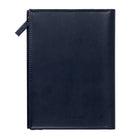 Gry Mattr - Cahier de notes de poche à fermeture à glissière - bleu-160 pages lignées