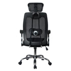 TygerClaw – Fauteuil de bureau à dossier élevé aéré et appui-tête, 23,2 x 26,8 x 11,8 po, noir-L'appui-tête réglable et le soutien lombaire fonctionnent ensemble pour garder votre colonne vertébrale heureuse et prévenir les maux de dos