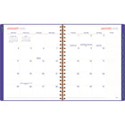Mead - Agenda hebdomadaire/mensuel couleur pop 2026 - 11 po H x 8 1/2 po l - violet - bilingue-Couverture en poly durable avec fermeture élastique