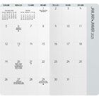 DateWorks - Planificateur de poche mensuel Simplicity 2025-2026 - 3,5 po x 6,5 po - Bilingue-Matériau de couverture durable DOUX AU TOUCHER avec coins arrondis