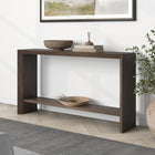 Hudson&Canal - Console Osman 55" de largeur par - Brun aulne-Finition en brun aulne aspect bois