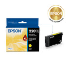 Epson - T220 Cartouche d'encre - Grande capacité - Jaune-Manipulation sans souci - impressions résistantes au maculage, à la décolouration et à l’eau