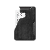 Fantom - M Portefeuille - Extra Mince - Aluminium Noir-Peut contenir de 4 à 7 cartes sans s'étirer - ce portefeuille extra-fin est idéal pour transporter cartes de visite, cartes de crédit et de débit, espèces, etc