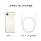 Apple - iPhone Air - 256 Go - Or clair - Bell et Virgin Plus-CONÇU POUR APPLE INTELLIGENCE - Personnel, privé, puissant. Écrivez, exprimez-vous et faites-en plus sans effort