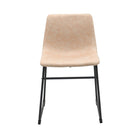 Brassex - Chaise de visite 538297 Caden - ensemble de 2 - beige vintage-Style contemporain