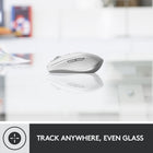 Logitech MX Anywhere 3 - Souris sans fil - Gris pâle-Une charge complète qui dure 70 jours. Une recharge rapide qui offre trois heures d’utilisation en une minute seulement. Chargez et travaillez avec un câble USB-C