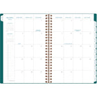 AT-A-GLANCE - Agenda scolaire hebdomadaire/mensuel Signature Lite 2025-2026 - 8 1/2 po H x 5 3/8 po l - sarcelle - bilingue-Couverture en poly avec accents métalliques et année découpée
