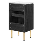 Modway - Chaucer 18" Vanette de salle de bain - Noir Blanc-Assemblée requise