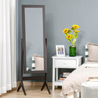 HOMCOM - Miroir pleine longueur free - 18,5 po l x 58,25 po h - brown-2 angles réglables offrent une meilleure vue de haut en bas 