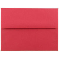 JAM Paper - Enveloppes d'invitation colorées A6 - 4,75 x 6,5 - rouge recyclé - Paquet de 50-Nos enveloppes sont fabriquées à partir de 30 % de papier recyclé de 24 lb et comportent une fermeture en gomme à rabat droit avec une finition lisse