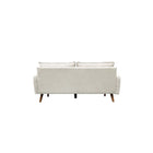 Brassex - Canapé 3 places 849376 Jodie - beige-Revêtement en tissu 100 % polyester