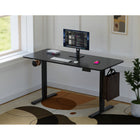 Uplite - Cadre de bureau électrique assis-debout à double moteur - Noir-Le charge USB-C intégré vous permet de recharger vos appareils directement sur la table