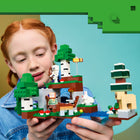 LEGO - Minecraft L’aventure de la première nuit-Les accessoires authentiques comprennent la pelle d'Alex, un établi et bien d'autres choses encore
