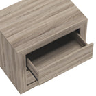 Manhattan Comfort - Table de nuit contemporaine Soren 26" à 2 tiroirs - Chêne naturel-Disponible en chêne blanchi, chêne naturel et gris charbon