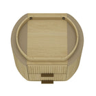 Manhattan Comfort - Olivia 26,5" Table de nuit moderne - Chêne naturel et or - Lot de 2-Garantie limitée du fabricant de 30 jours