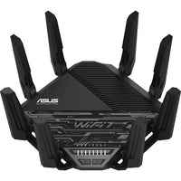 ASUS - Routeur extensible WiFi 7 performances tri-bande BE19000-Norme WiFi de nouvelle génération – Le WiFi 7 ultra-rapide (802.11be) avec de nouveaux canaux de 320 MHz dans la bande de 6 GHz et 4096-QAM augmente considérablement la capacité et le débit du réseau, avec des vitesses allant jusqu'à 19 Gbit/s.