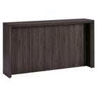 Hudson&Canal - Console Piedmont 56" de largeur - Brun aulne-Un design contemporain moderne pour votre entrée, votre salon, votre bureau et plus encore