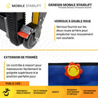 Mobile StairLift - Genesis - Monte-escalier portable - noir-Comprend une planche de transfert pour aider aux transferts latéraux entre chaises et surfaces