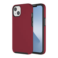 AXS - PROTech coque anti-choc avec bordures surelevees et une durabilite militaire pour Apple iPhone 13, Bourgogne-Resistant aux chocs