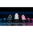 Blacklyte - Fauteuil de jeu ergonomique à dossier haut Athena - Blanc-Roulettes verrouillables pour une mobilité facile autour de votre configuration de jeu