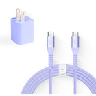 LOGiiX - Vibrance Kit de charge - Lavande-Kit de charge coloré et compact pour appareils USB Type-C