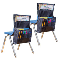 Teacher Created Resources - Pochette de chaise noire, paquet de 2-Organisez les fournitures avec cette solution de stockage pratique