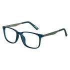 Gry Mattr Lunettes bleu clair, WITTY +0.00-Toucher Gomme Plastique Bleu Marine Mat