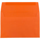 JAM Paper - Enveloppes d'invitation colorées A7 - 5,25 x 7,25 - orange recyclé - Paquet de 50-Ces enveloppes sont parfaites pour envoyer des invitations, des cartes de voeux, des RSVP, des cartes de remerciement, des cadeaux d'anniversaire, des remises de diplômes, des vacances et plus encore