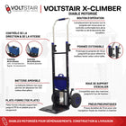 Voltstair - X-Climber Chariot Électrique Monte-Escaliers - Capacité 375 Lb-Le système de verrouillage des rails stabilise et empêche le glissement pendant le transport