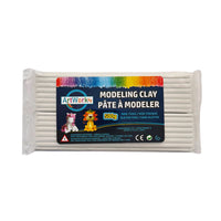 DBLG Imports Artworks - Pâte à modeler - 500g - Blanc-Doux et souple, il ne tache pas les mains ni les surfaces 
