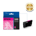 Epson - Cartouche d'encre 252 - Capacité standard - Magenta-Manipulation sans souci - impressions résistantes au maculage, à la décolouration et à l’eau