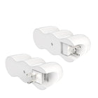 360 ​​Electrical - PowerCurve surtenseur rotatif mini à 2 prises avec ports USB - 2e génération - Blanc-Le pliage et la prise de voyage font du PowerCurve Mini un excellent compagnon de voyage