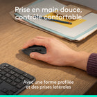 Logitech - Signature Comfort M840 L, souris sans fil - Noir-Adaptée à vos besoins : les boutons personnalisables via Logi Options+ s'adaptent à vos tâches et vous aident à en faire plus , dans l'application, vous pouvez augmenter la productivité entre les applications, ajuster les niveaux de DPI et personnaliser votre flux de travail